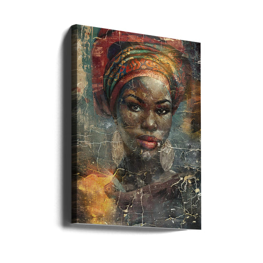 African Art Illustration Wallart 068-0