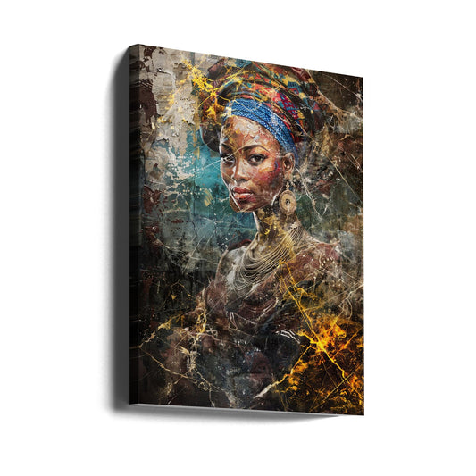 African Art Illustration Wallart 067-0