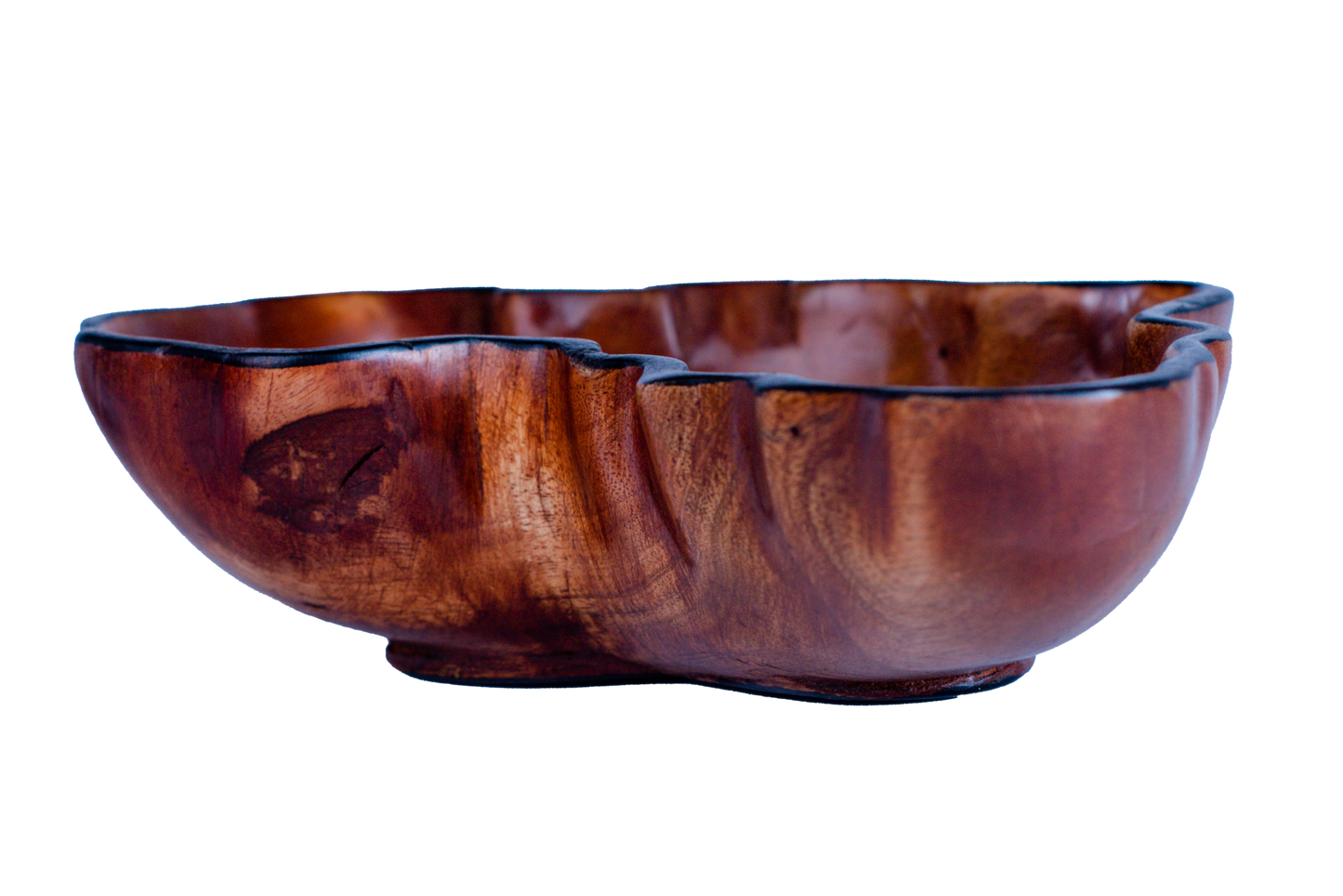 Oval Bowl With African Map Pattern 4