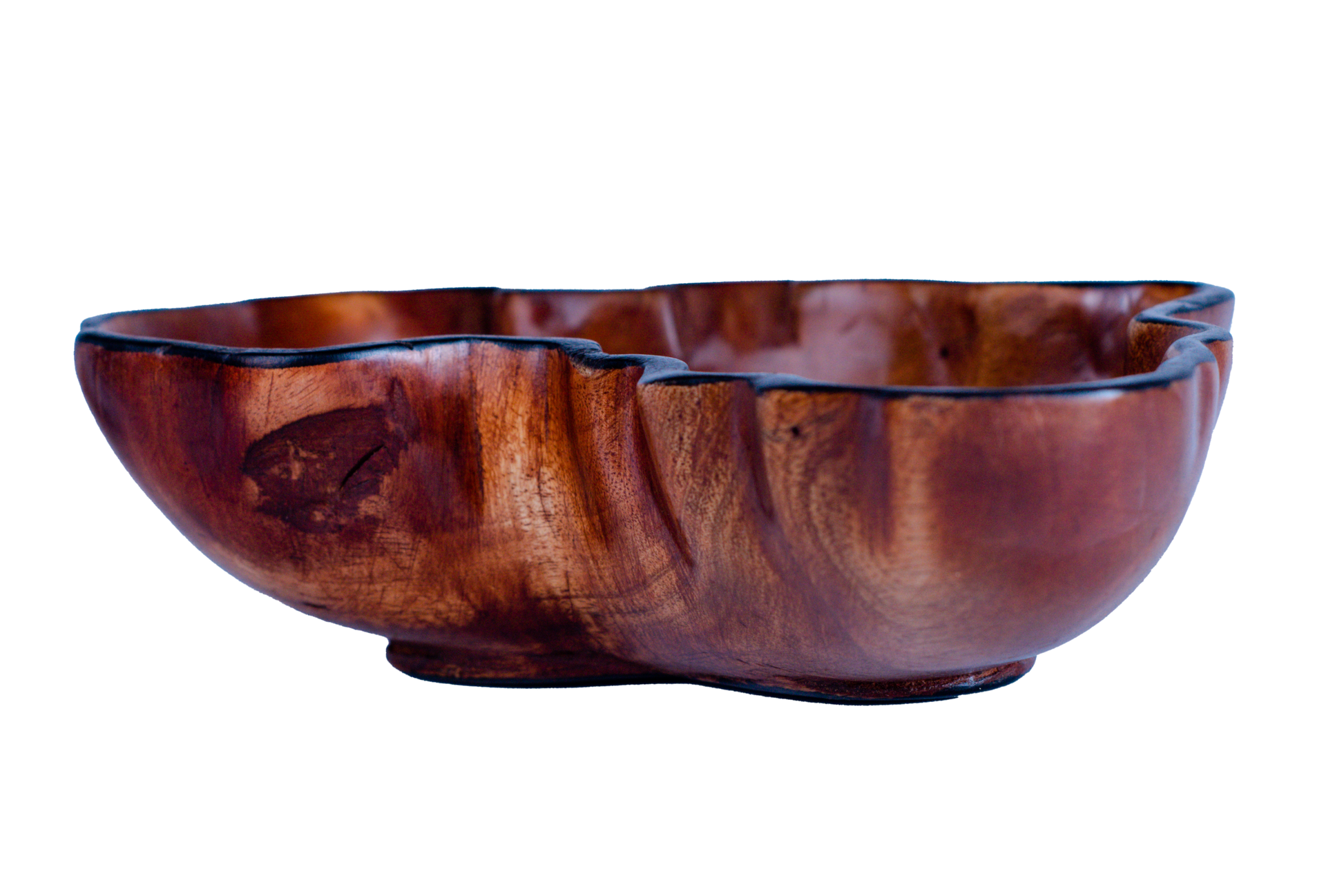 Oval Bowl With African Map Pattern 4