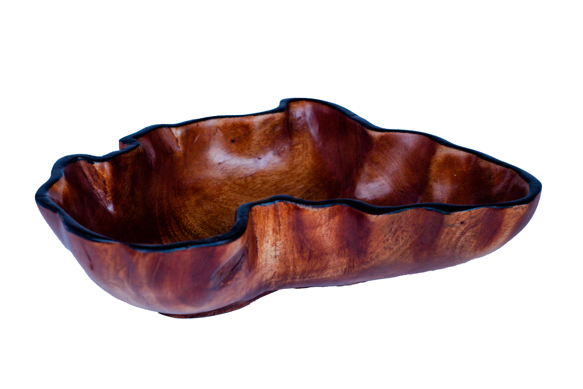 Oval Bowl With African Map Pattern 6