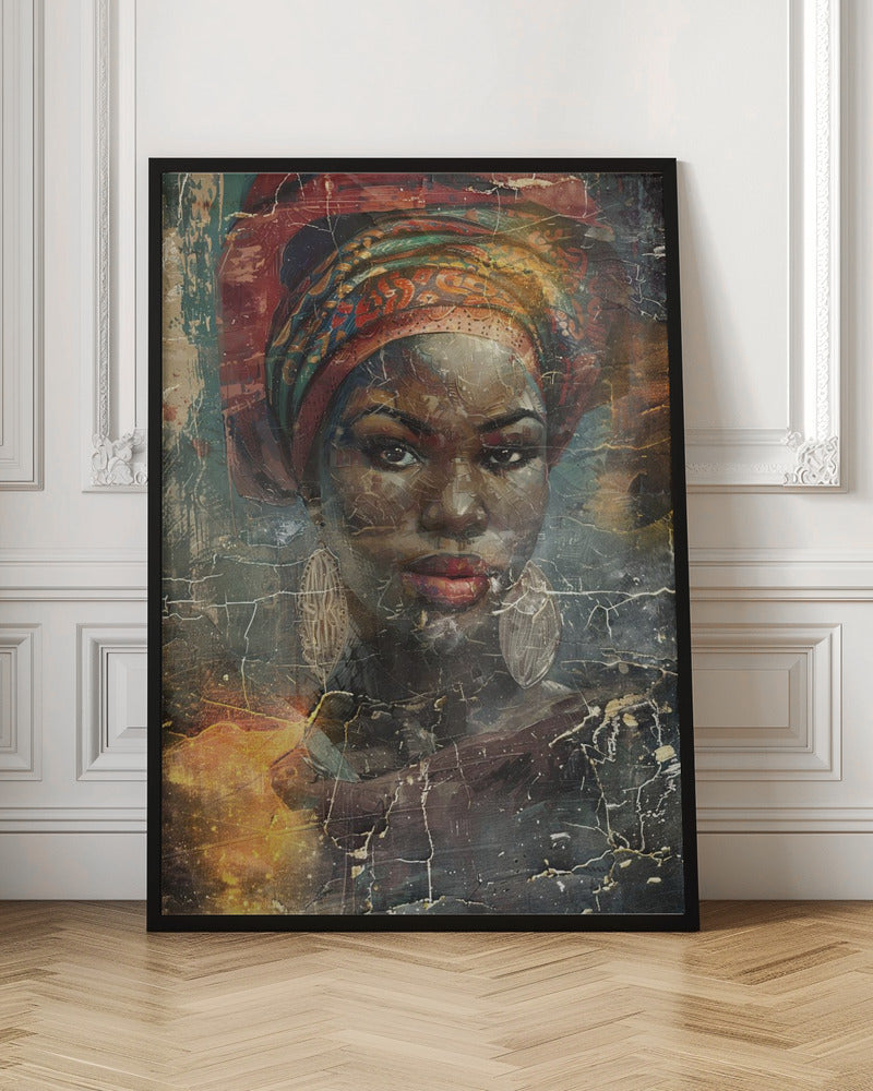 African Art Illustration Wallart 068-3